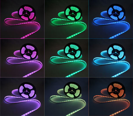 La casa di musica Ip65 APP ha condotto la striscia leggera Luces Rgb impermeabile flessibile 5050 corredi