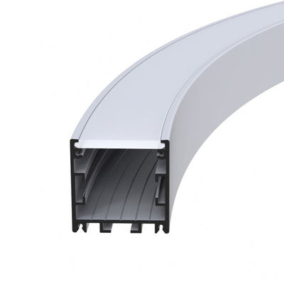 90lm ha curvato la S rotonda modella il profilo di alluminio del LED ha curvato l'estrusione principale 2700K
