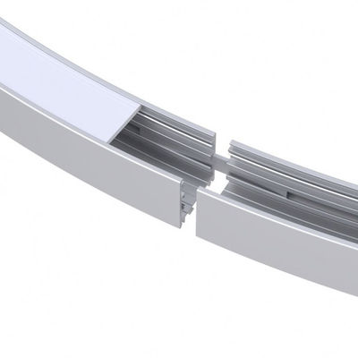90lm ha curvato la S rotonda modella il profilo di alluminio del LED ha curvato l'estrusione principale 2700K