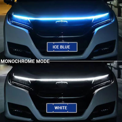 12V flessibile ha condotto la luce corrente di giorno dell'atmosfera della copertura di Hood Lights Strip Auto Engine dell'automobile