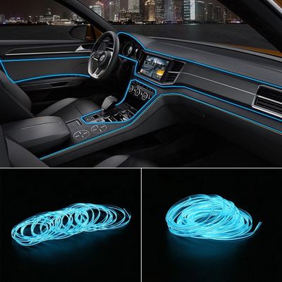 l'automobile modificata 3m accende la linea leggera fredda di EL con la console il LED Ligh ambientale del cruscotto di USB DIY T