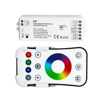 12V al teleruttore senza fili del regolatore 2.4GHz Rgb rf della luce di 24V rf LED