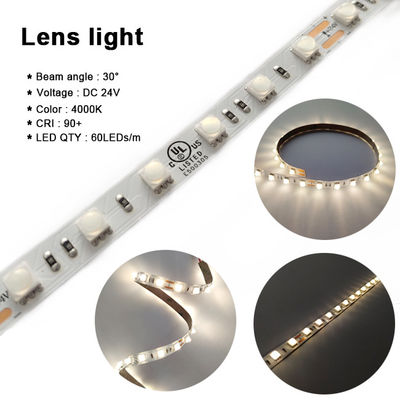 La lente Smd flessibile 5050 Rgb ha condotto la CC 24V della striscia 60LEDs/M per luce domestica