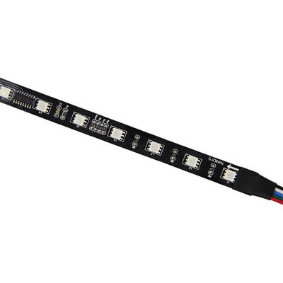 8 pixel LED senza fili DMX che accende la striscia nera impermeabile indirizzabile di 5050 Rgb