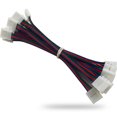 La larghezza principale di Pin 10mm dei connettori 4 della luce di striscia ha condotto il cavo accessorio del cavo di estensione di Solderless
