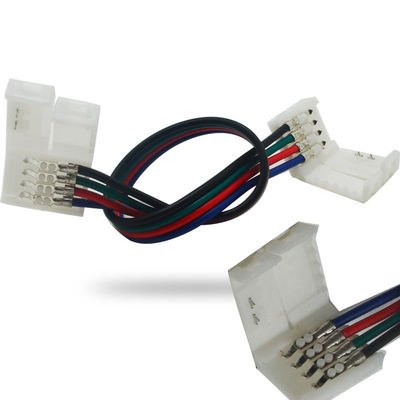 La larghezza principale di Pin 10mm dei connettori 4 della luce di striscia ha condotto il cavo accessorio del cavo di estensione di Solderless
