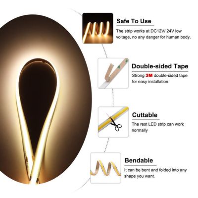 8mm 10mm 3000k hanno condotto il bianco freddo caldo giallo di Red Green del LED della PANNOCCHIA del ghiaccio flessibile leggero di Istruzione Autodidattica 90