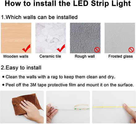 Luce flessibile Dotless 2023 del nastro della striscia 480leds 2700K 3000K 4000K 6000K della PANNOCCHIA LED
