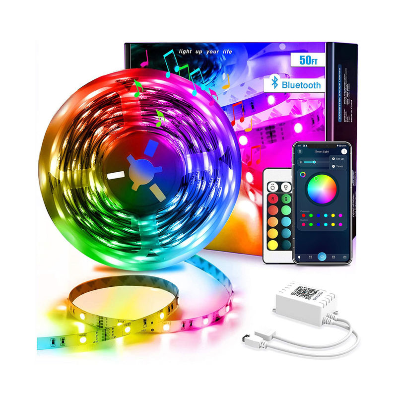 6 a 36V 15M cambiamento di colore di sincronizzazione di musica di 5050 di RGB Smart LED di musica luci della luce flessibile