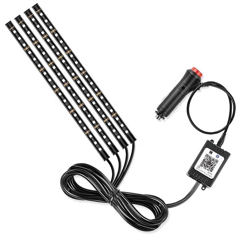 SMD 5050 RGB ha modificato la luce dell'atmosfera della decorazione interna dell'automobile della lampada LED delle luci dell'automobile