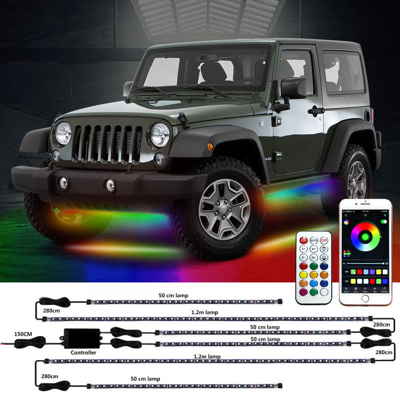 Automobile d'inseguimento di sogno Underglow Kit Neon Lights di colore 50cm 120cm impermeabile