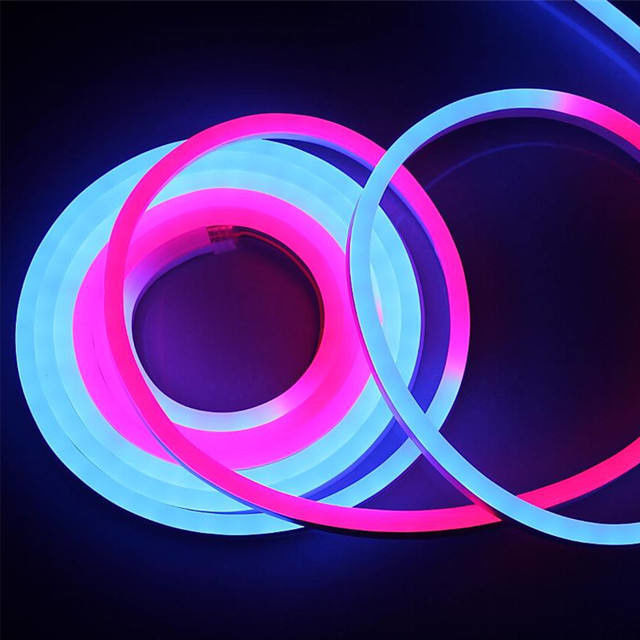 Digital principale Sign24V al neon il RGB SMD5050 60leds/M Outdoor Wall Mounted ha condotto le luci IP67