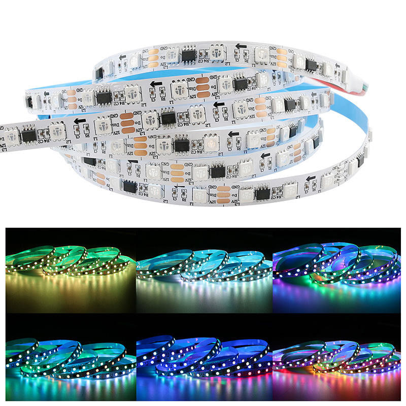 Colore di sogno astuto flessibile della striscia WS2811IC di SK6812 5050 LED che insegue le lampade fluorescenti principali