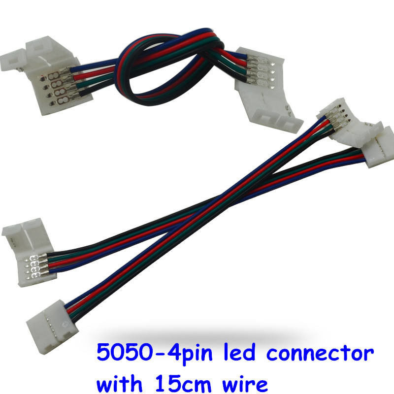 La larghezza principale di Pin 10mm dei connettori 4 della luce di striscia ha condotto il cavo accessorio del cavo di estensione di Solderless
