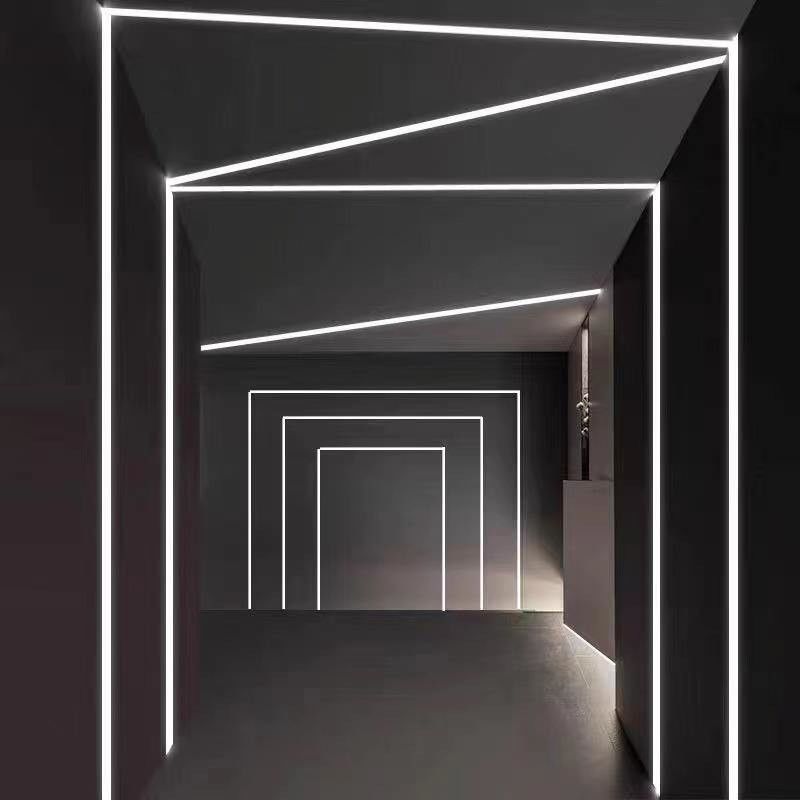 La luce del LED spoglia il Manica di alluminio con il profilo di alluminio principale gesso del gesso del muro a secco messo copertura del PC