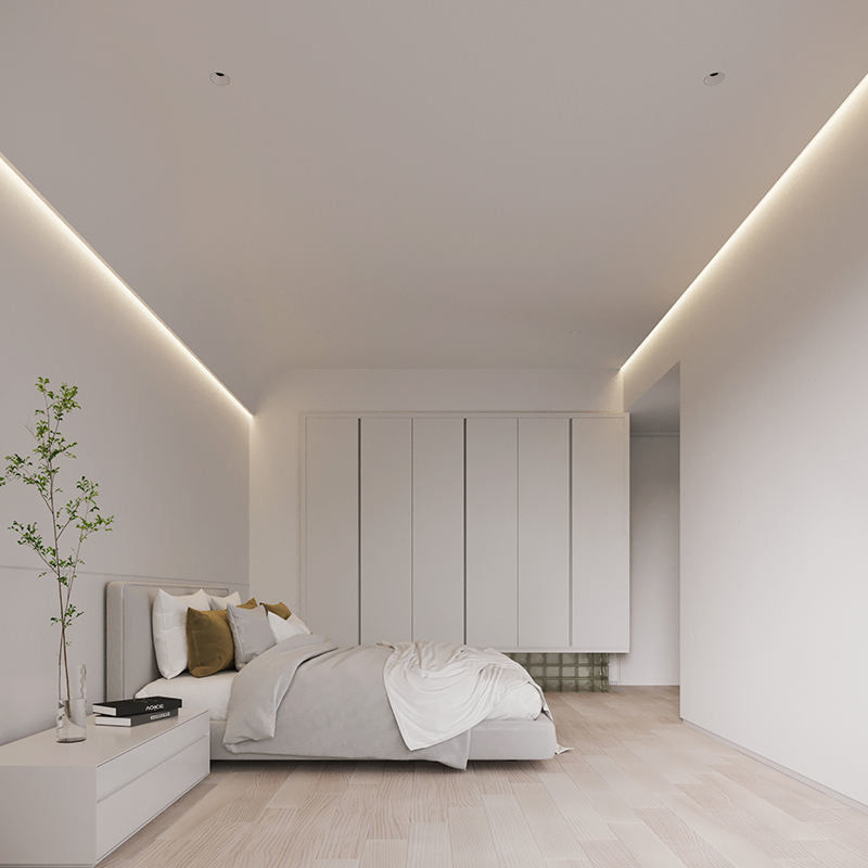 Rondella leggera messa moderna della parete del soffitto LED di Manica di alluminio del LED che accende la luce di striscia di 9.5W/M Aluminum Profile Linear