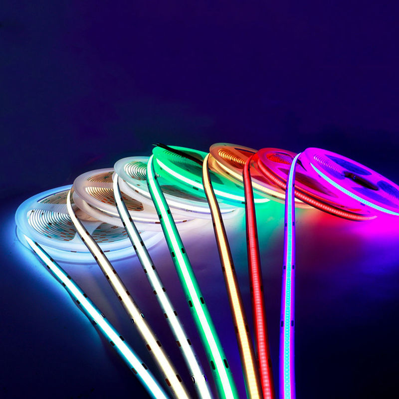 striscia Rgb 768Leds/M 24V Ip65 LED impermeabile di 10mm 756LEDs/M Rgb Cob LED flessibili