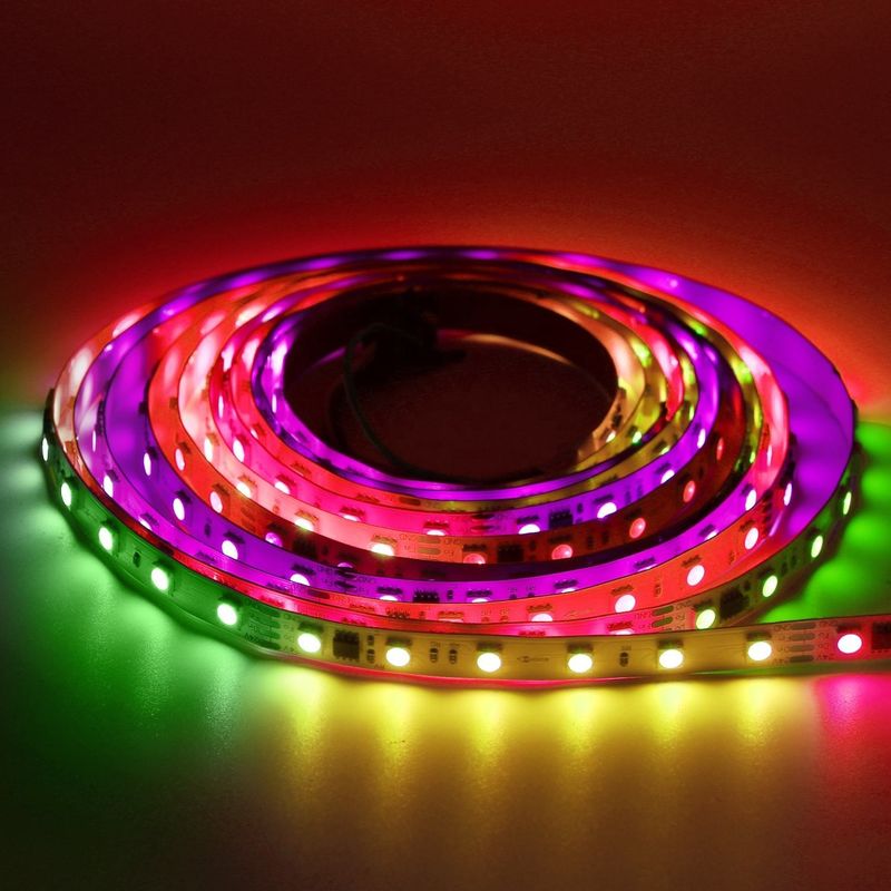 Striscia principale indirizzabile leggera indirizzabile 24v della striscia principale Digital 60leds/M di RGBIC 5050 SMD