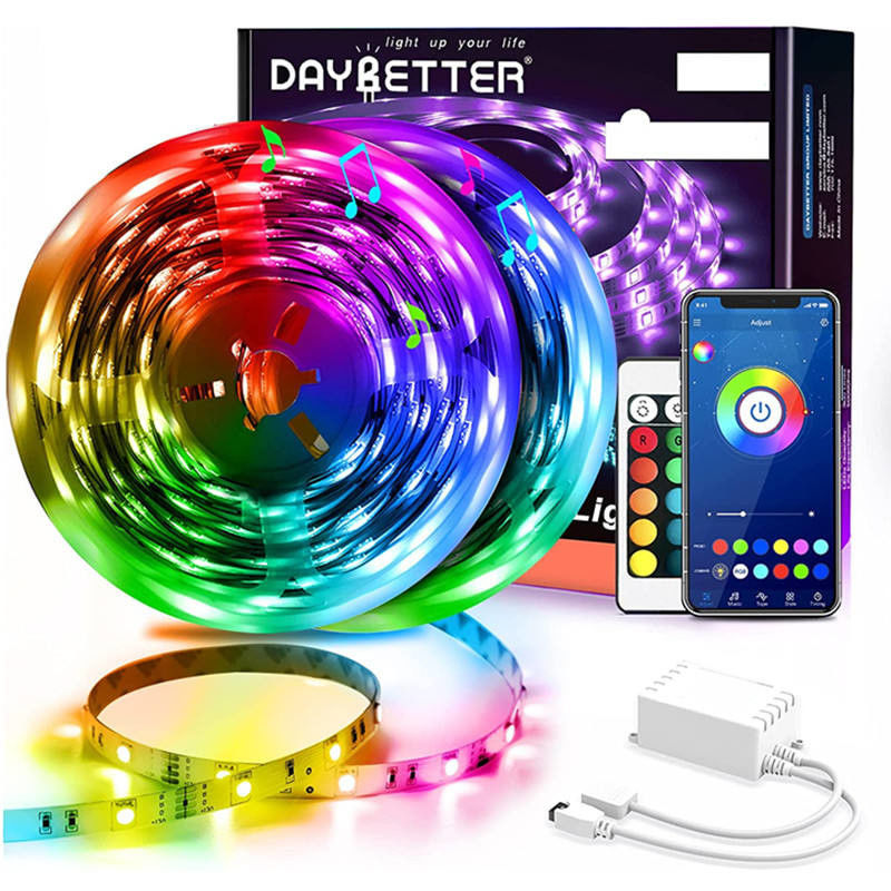 60Leds/M 5050 ripresa esterna di controllo del App delle lampade fluorescenti 5m 10m 15m di Rgb Smart LED per la camera da letto